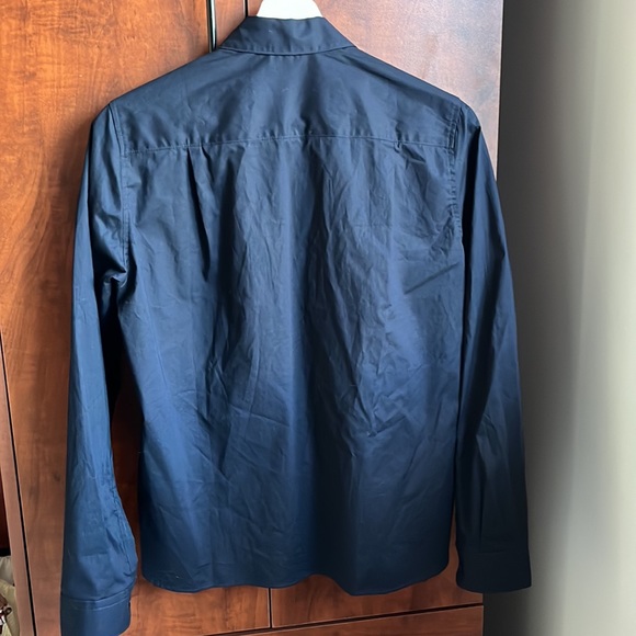 NWT Women's Filippa K Short Cotton Button Down Shirt / Black / X-Small - Picture 2 of 12